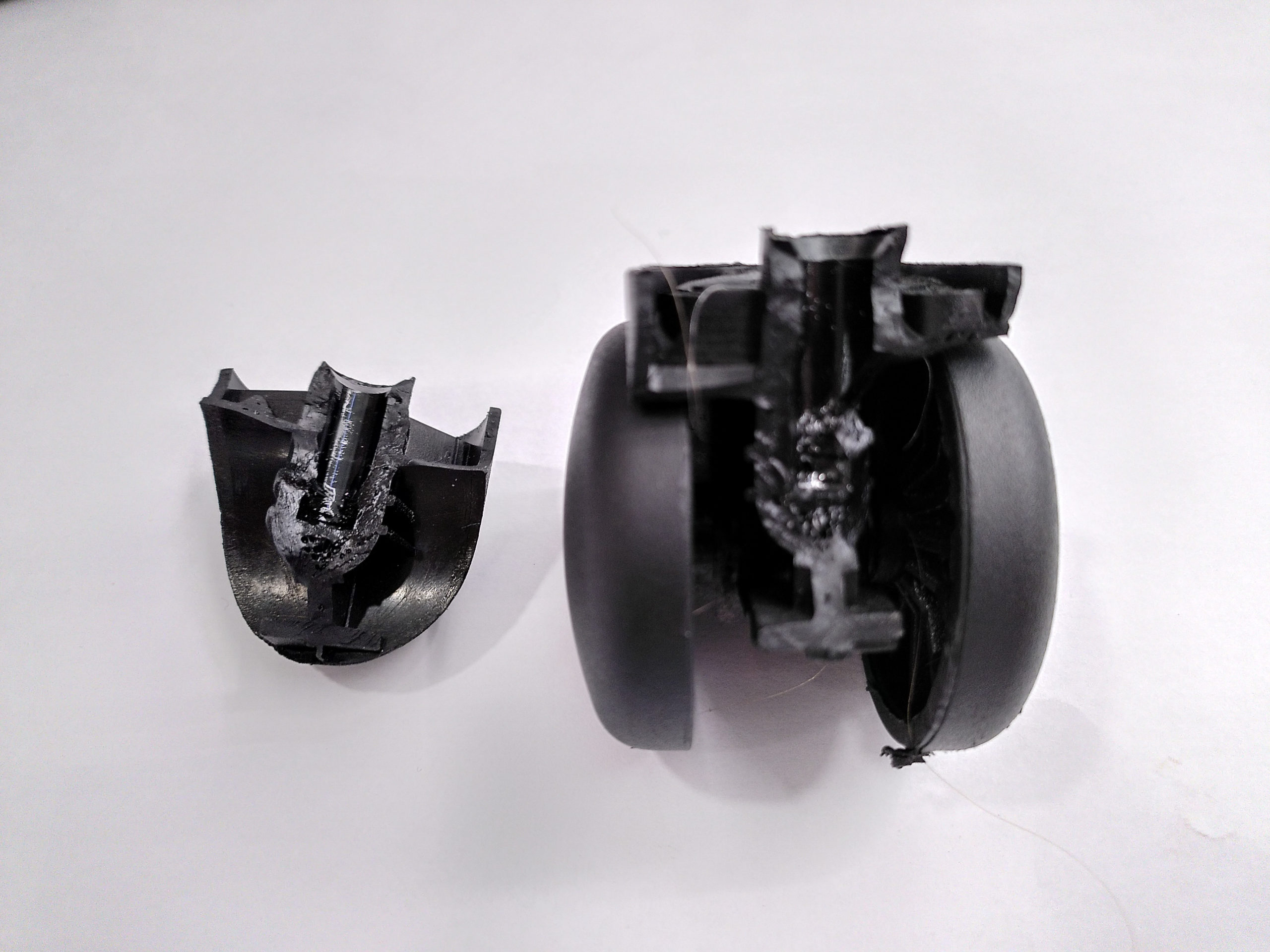 Mapping the fracture surface of an injection molded part